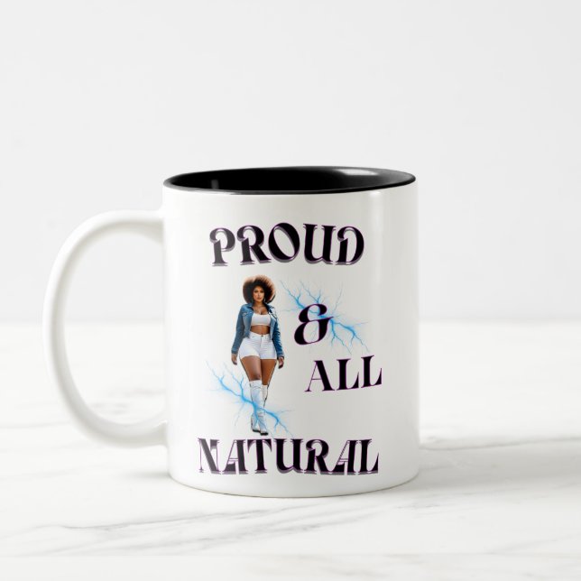 Proud & All Natural Zweifarbige Tasse (Links)