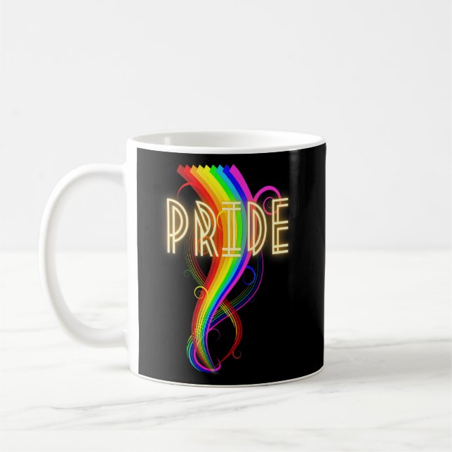 Proud Ally Rainbow Lgbtq Blm Pride 1 Kaffeetasse (Links)