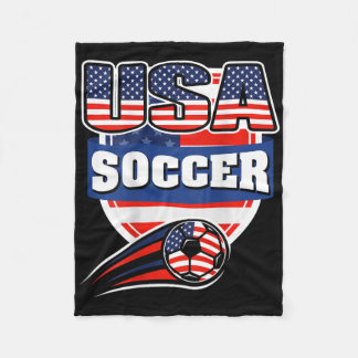 Proud America Soccer Fans Jersey - Usa Flag Footll Fleecedecke