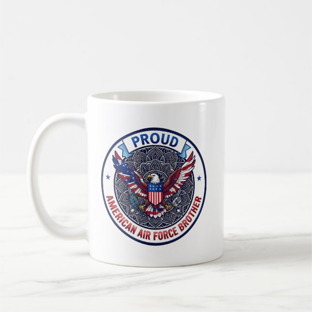 Proud American Air Force Brother Kaffeetasse (Links)