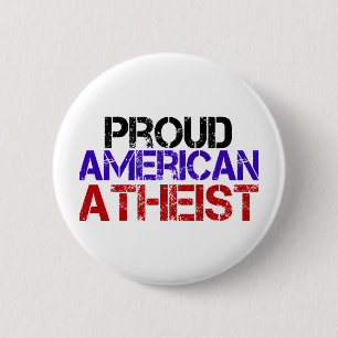 Proud American Atheist Button
