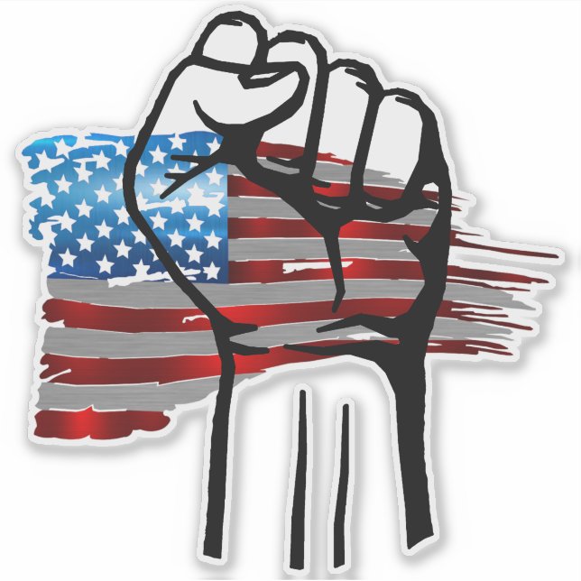 PROUD AMERICAN AUFKLEBER (Vorderseite)