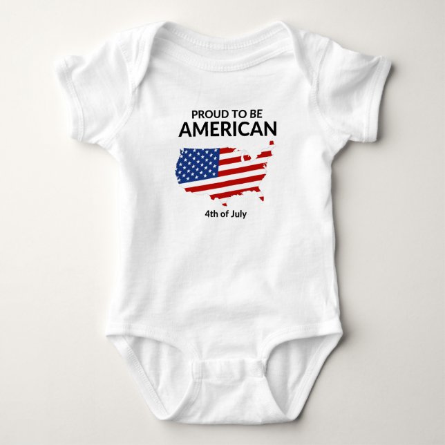 Proud American Baby Strampler (Vorderseite)