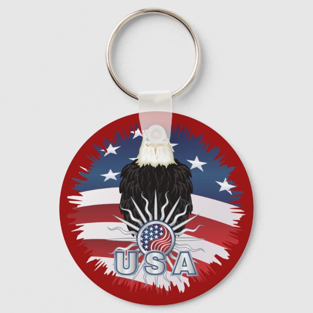 Proud American Eagle Schlüsselanhänger (Vorderseite)
