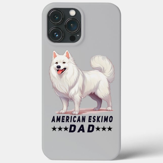 Proud American Eskimo Vater Dog Lover Case-Mate iPhone Hülle (Rückseite)