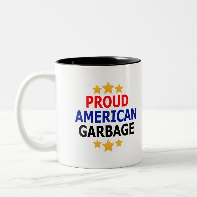Proud American Garbage Tasse (Links)