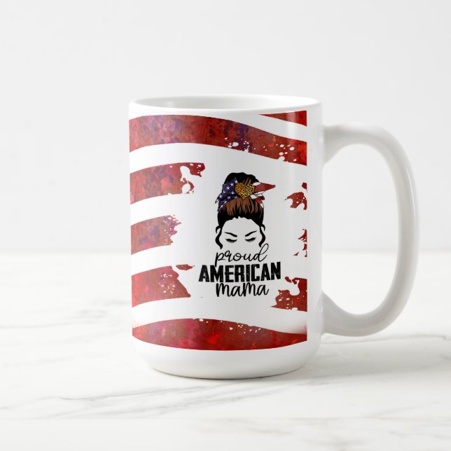 Proud American Mama Kaffeetasse (Rechts)