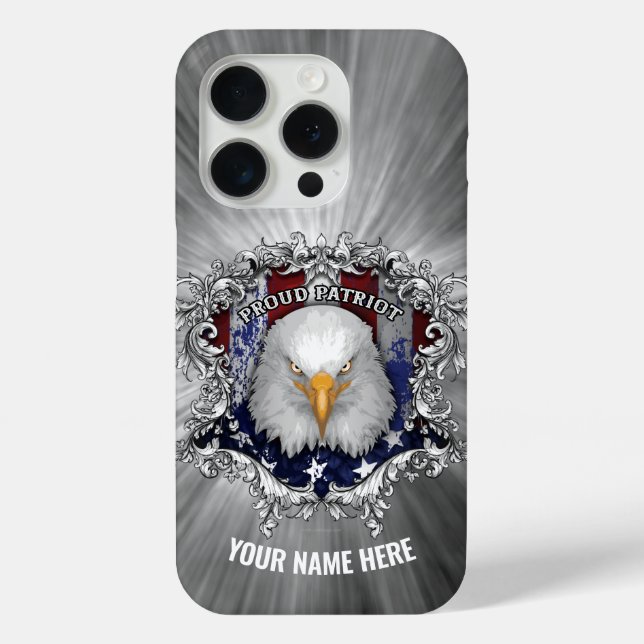 Proud American Patriot (personalisiert) Case-Mate  Case-Mate iPhone Hülle (Rückseite)