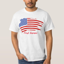 Proud American USA Flag T - Shirt