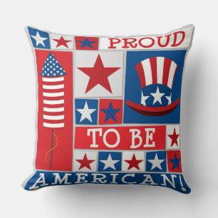 Proud American USA Patriotic US Flagge Kissen