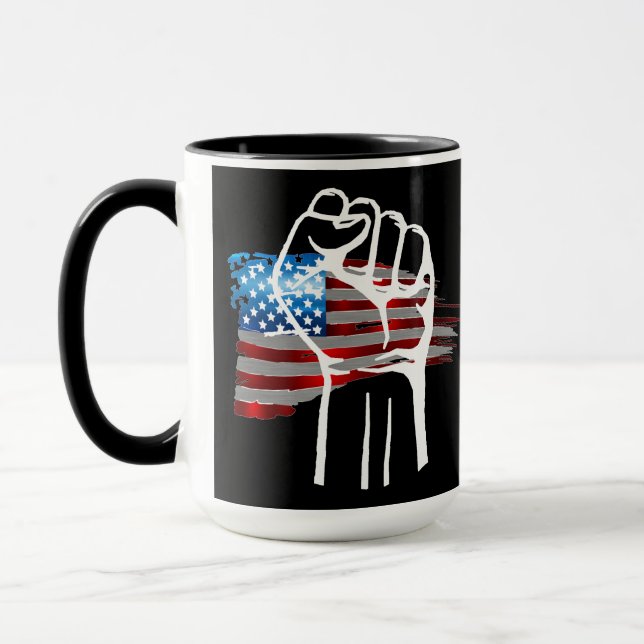 PROUD AMERICAN - wht Tasse (Links)