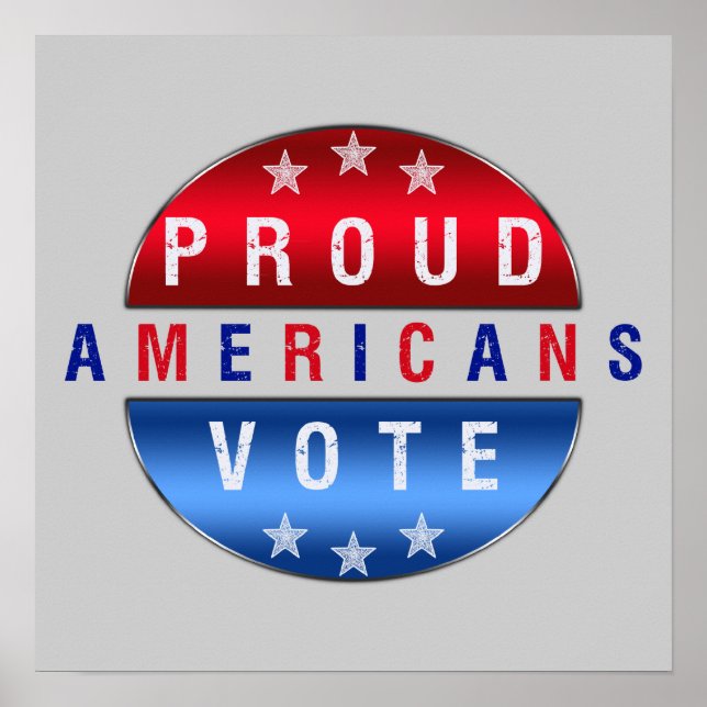 PROUD AMERIKANER STIMMEN Poster (Vorne)