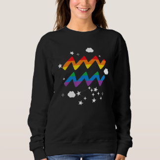 Proud Aquarius Astrologie Zodiac Sign Horoscope Ra Sweatshirt