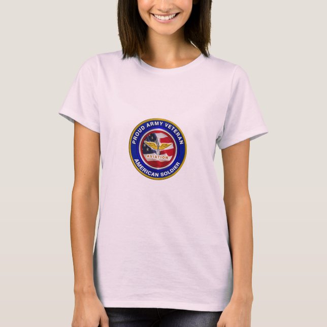 Proud Army Aviation Veteran T-Shirt (Vorderseite)