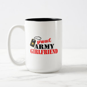 Proud Army Girlfriend Coffee Tasse