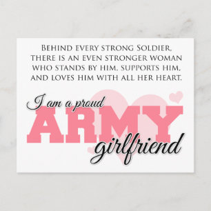 Proud Army Girlfriend Postkarte