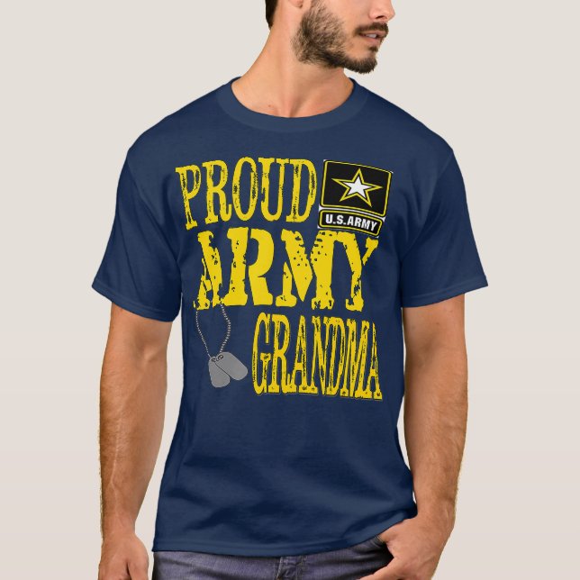 Proud Army Grandma Shirt Military Pride T Shirt (Vorderseite)