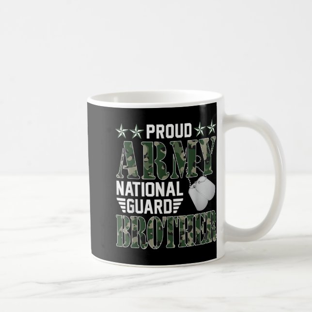 Proud Army National Guard Brother Military Family Kaffeetasse (Rechts)