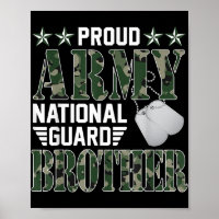Proud Army National Guard Brother Military Family