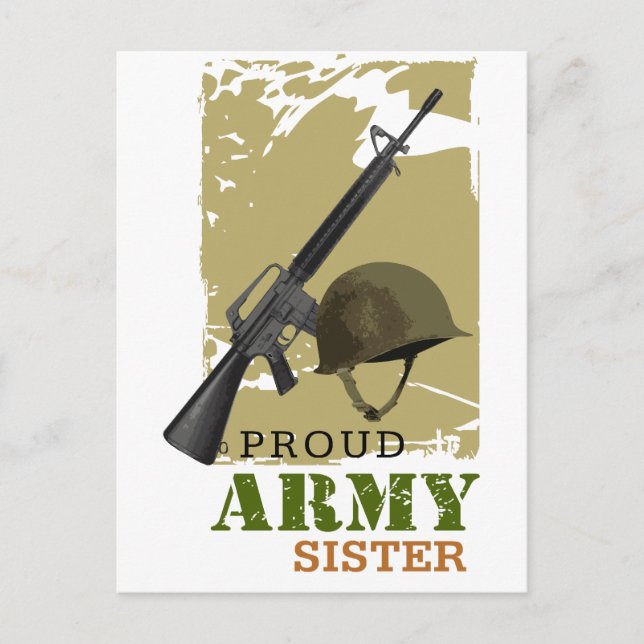 Proud Army Sister Postkarte (Vorderseite)