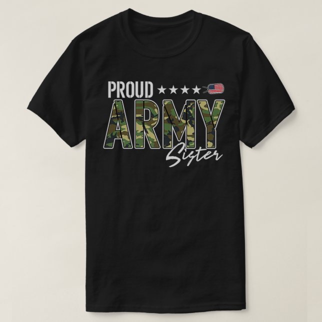Proud Army Sister Premium T-Shirt (Design vorne)