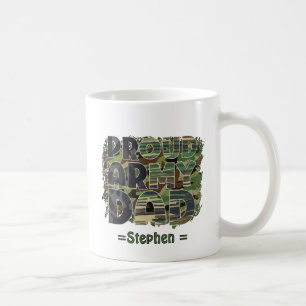 Proud Army Vater Camouflage Design Kaffeetasse