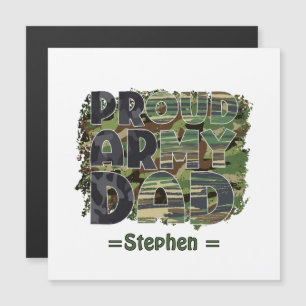 Proud Army Vater Camouflage Design Magnetkarte
