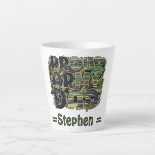 Proud Army Vater Camouflage Design Milchtasse