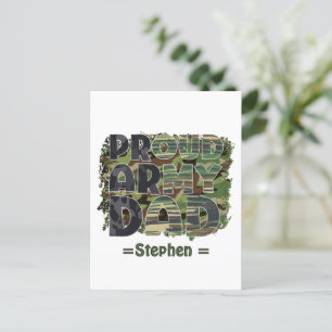 Proud Army Vater Camouflage Design Postkarte