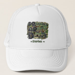 Proud Army Vater Camouflage Design Truckerkappe