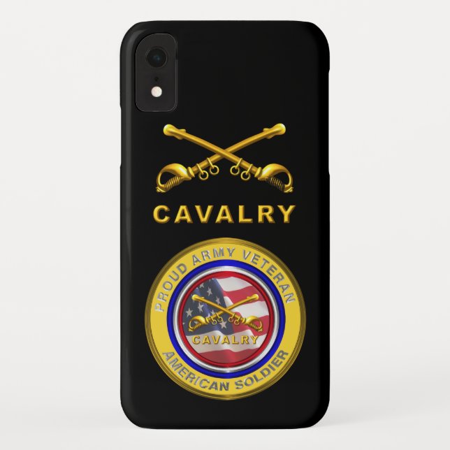 Proud Army Veteran Cavalry Soldier Case-Mate iPhone Hülle (Rückseite)
