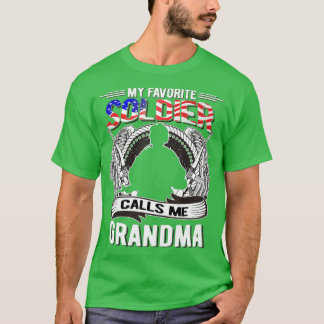 Proud Armys Grandma  Military Pride (41)  T-Shirt