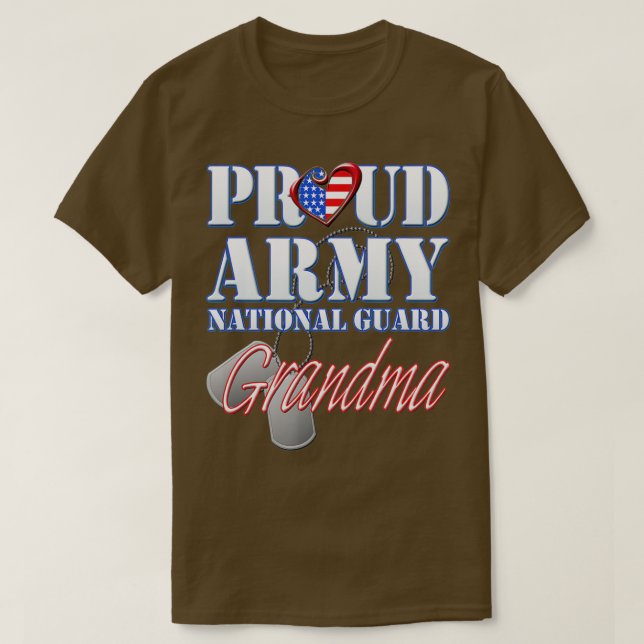 Proud Armys Grandma  Military Pride (64)  T-Shirt (Design vorne)