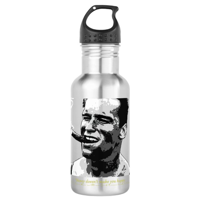 Proud Arnold Schwarzenegger Zitat Edelstahlflasche (Vorderseite)