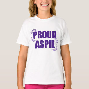 Proud Aspie Hübsches Lila Asperger-Syndrom T-Shirt