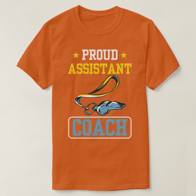 Proud Assistant Coach Trainer Coach Instructor T-Shirt (Design vorne)