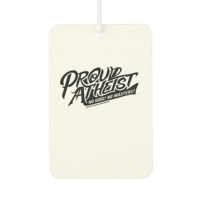 Proud Atheist Autolufterfrischer (Vorderseite)
