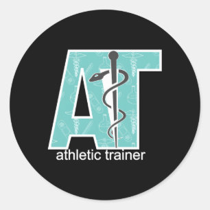Proud Athletic Trainer Sportschulung Runder Aufkleber