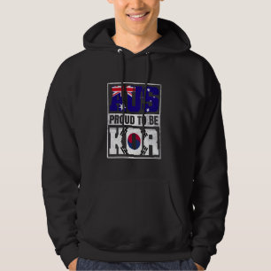 Proud Australian Korean Mix Australien Südkorea Hoodie