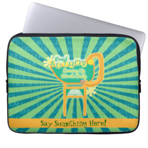 Proud Author Vintage Style Diner Sign Laptopschutzhülle