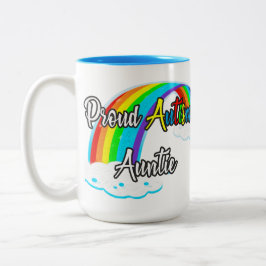 Proud Autism Auntie Puzzles Zweifarbige Tasse