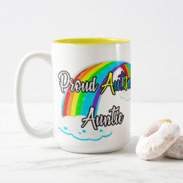 Proud Autism Auntie Zweifarbige Tasse