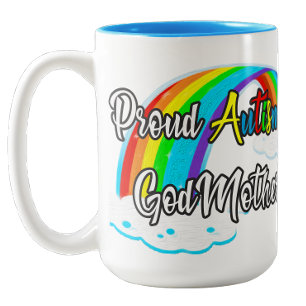 Proud Autism Godmutter Zweifarbige Tasse