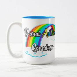 Proud Autism Grandma Pastel Puzzles Zweifarbige Tasse