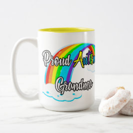 Proud Autism Grandma Zweifarbige Tasse
