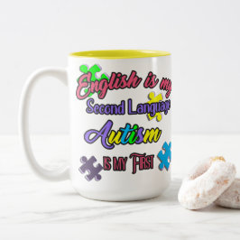 Proud Autism Mama Zweifarbige Tasse