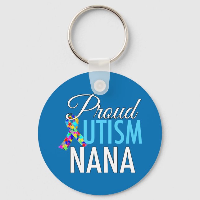 Proud Autism Nana Schlüsselanhänger (Vorderseite)