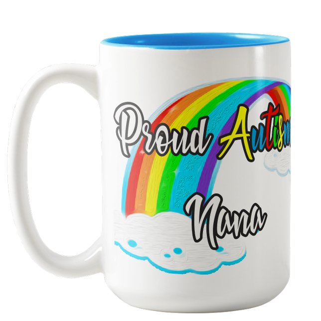 Proud Autism Nana Zweifarbige Tasse (Autism with Love: Proud Nana Coffee Mug)