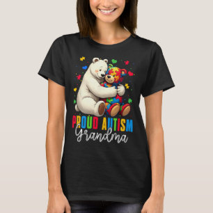 Proud Autism Oma Bear Autismus Bewusstsein Son Dau T-Shirt