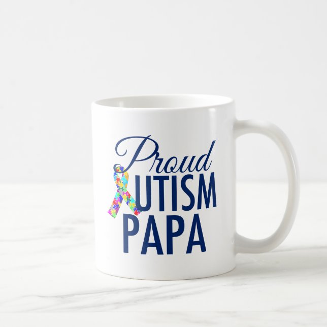 Proud Autism Papa Kaffeetasse (Rechts)